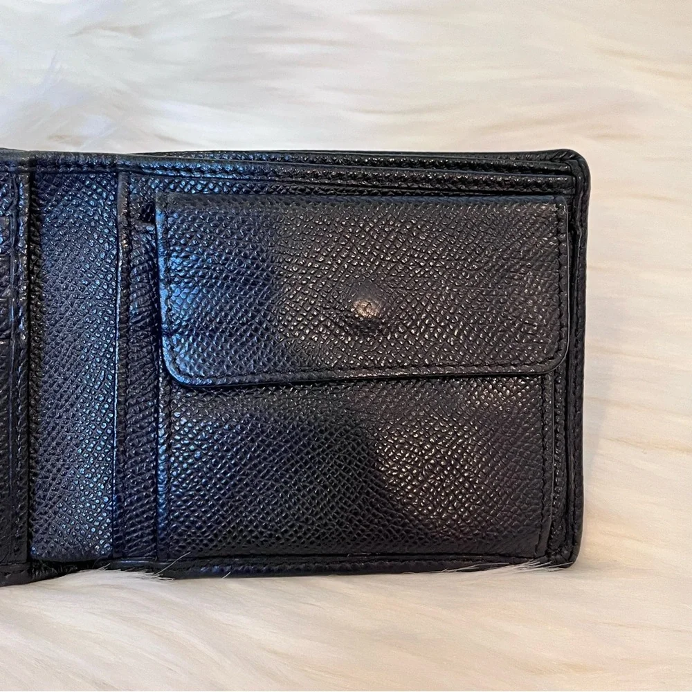 Tod’s Men’s Black Leather Bi-fold Designer Wallet